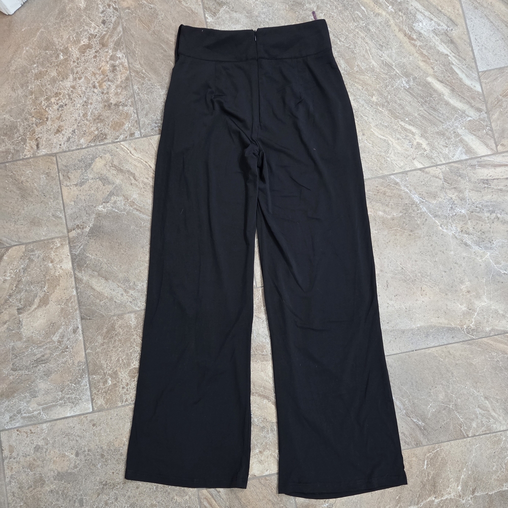 NICOLA Elegant Black Wide Leg Pants‎ Small Palazzo